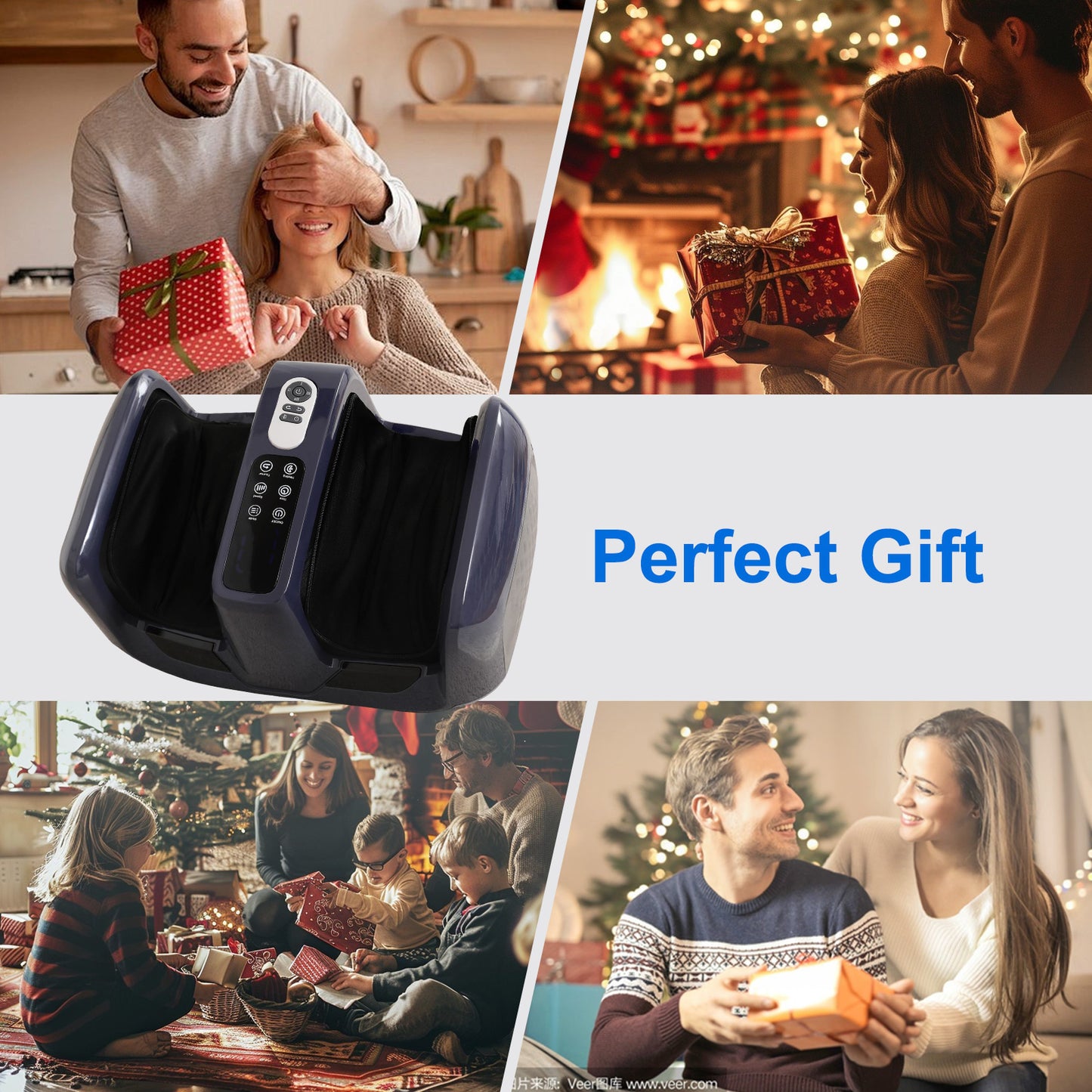 Foot Massager Automatic Kneading Heat Compression Calf And Sole Relaxation