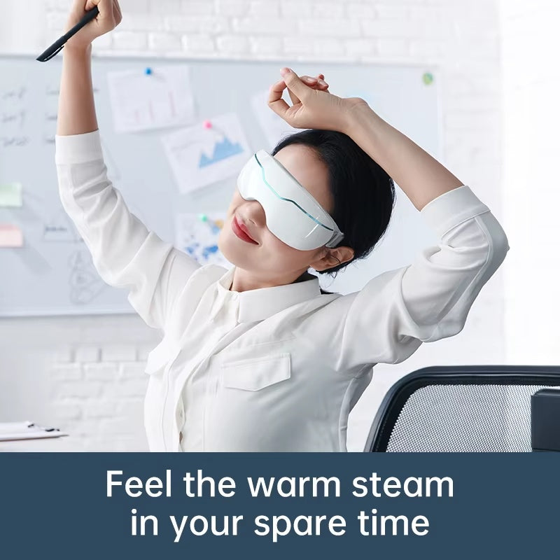 Intelligent Cooling Water Spraying Eye Spa Therapy Tool Eye Relaxation Electric Warming Steaming Compression Eye Massager