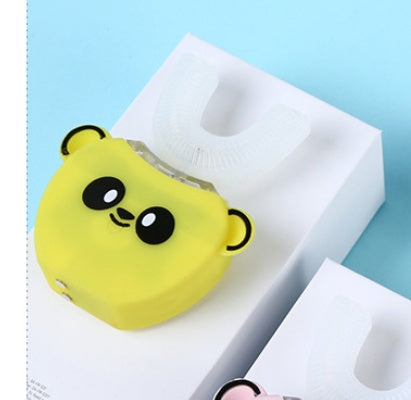 Children’s Easy-Use U-Shape Smart Electric Toothbrush – Lazy Kids Brush.Child-Friendly U-Shape Electric Toothbrush, 360° Sonic Automatic Cleaning, Dinosaur Theme, Waterproof & Easy to Use