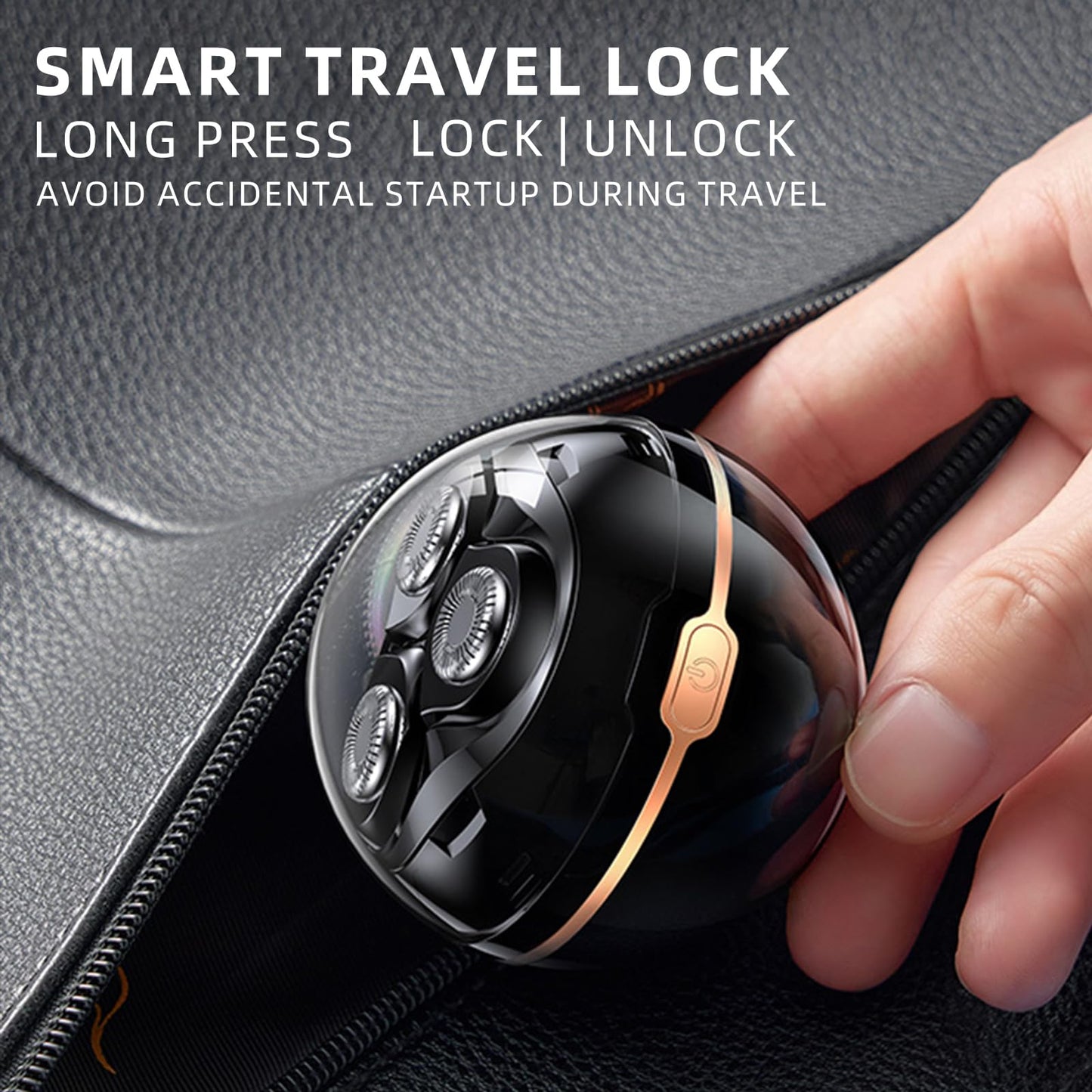 Portable Pocket-Size Electric Shaver for Men – Wireless Rechargeable, Waterproof Wet/Dry Grooming Razor for Smooth Beard Trimming & Body Hair Care