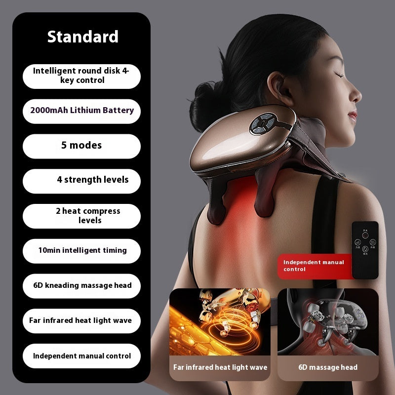 Massage Shawl Kneading Hot Compress Voice Control Remote Control Multifunctional Neck