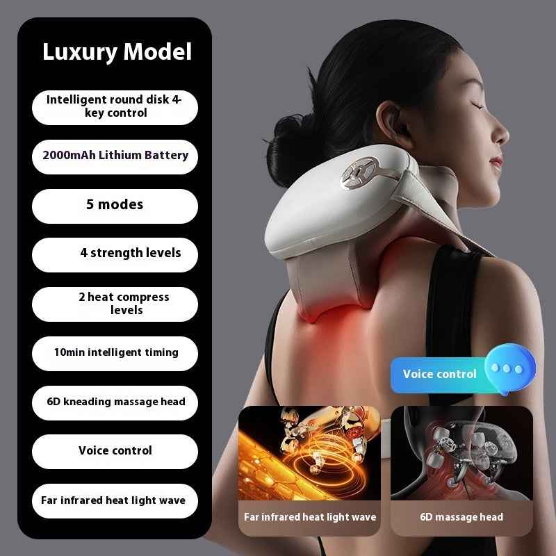 Massage Shawl Kneading Hot Compress Voice Control Remote Control Multifunctional Neck