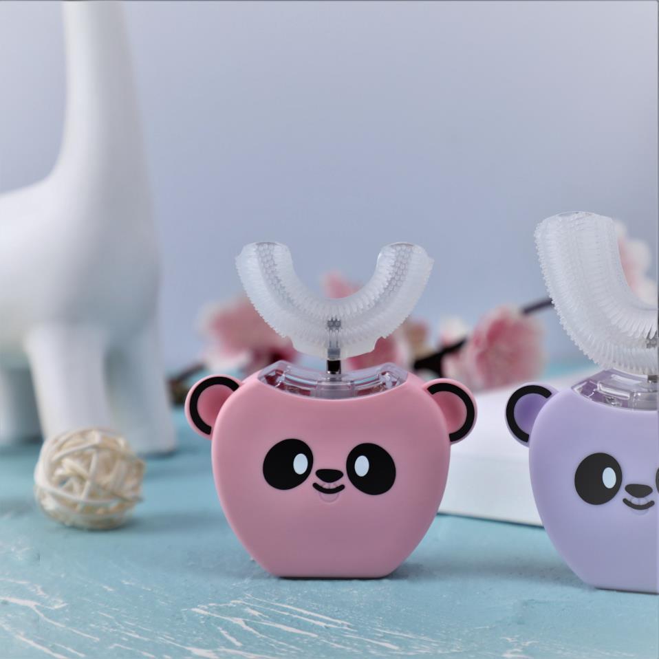 Kids Sonic U-Shaped Electric Toothbrush, Automatic High-Frequency Toothbrush for Ages 3–16, Gentle Gum Care, USB Rechargeable, Easy One-Button Control,