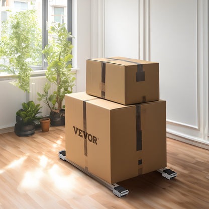 Heavy Duty Furniture Appliances Rollers, 660 Lbs Total Load, Extendable Appliance Rollers Mobile Washing Machine Base, Fridge Stand Dolly Movers For Refrigerators, Dryers, Dishwashers, White