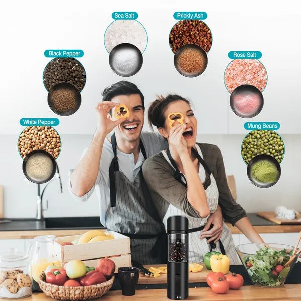 Electric Salt And Pepper Grinder Automatic Gravity Sensor Battery