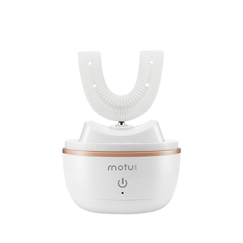 Automatic U-Shaped Electric Toothbrush for Adults & Kids – 360° Smart Cleaning with Whitening & Gum Care. Hands-Free U-Type Electric Toothbrush – 360° Ultrasonic Whitening Toothbrush with Gum Massage.
