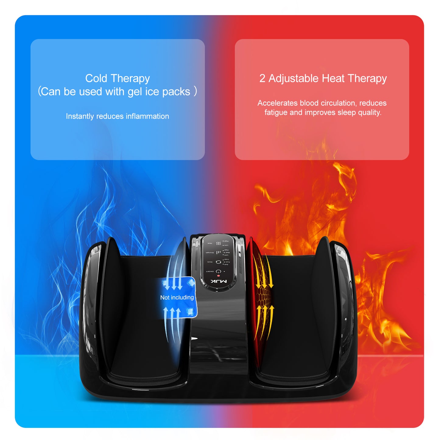 HB5006 Automatic Foot & Leg Massager with Heat | Deep Shiatsu Kneading, Multi-Function Therapy for Relaxation, Stress Relief & Improved Circulation at Home