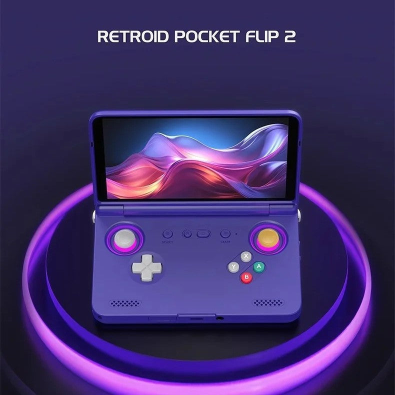 New Retroid Pocket Flip2 SD865 Version 55-inch OLED Flip Android Handheld Game Console