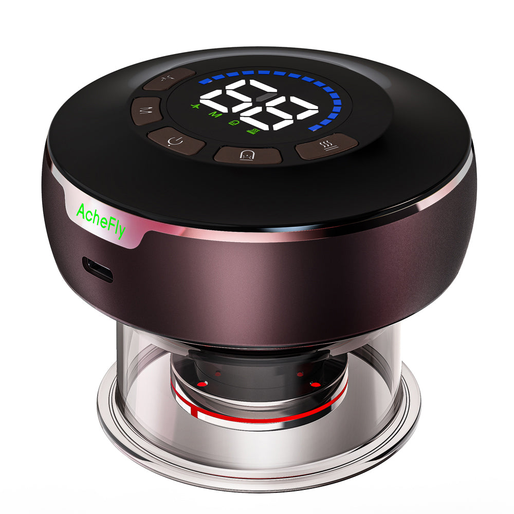 AcheFly Rechargeable Electric Gua Sha Massager | Smart Facial & Body Scraping Therapy Device | Multifunctional Physical Therapy Tool for Pain Relief, Lymphatic Drainage & Skin Lifting