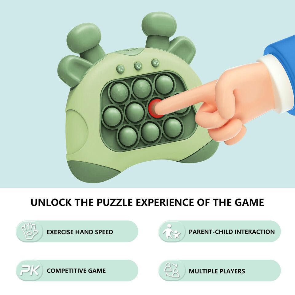 Quick Press Bubble Decompression Toy | Interactive Stress Relief Pop Game | Hand-Eye Coordination Puzzle | Battery-Free Fidget Toy for All Ages