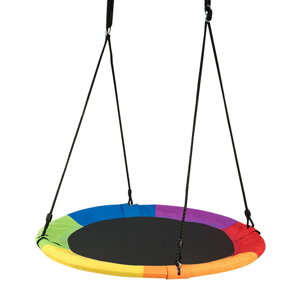 40 Inch Flying Saucer Tree Swing Outdoor Play For Kids
