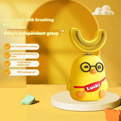 Children's Electric Toothbrush U-shaped Soft Bristle Cleaning Tool