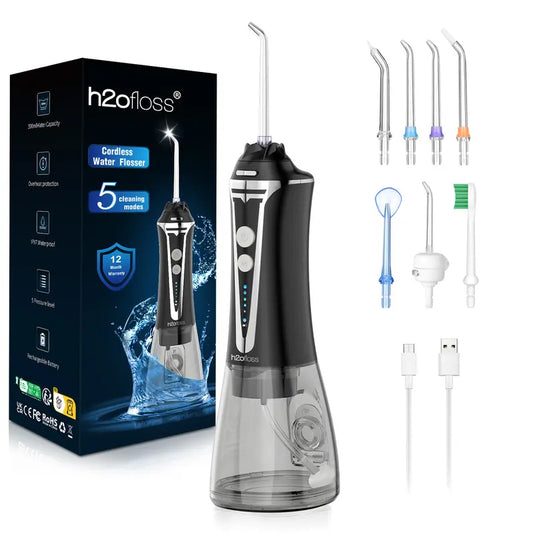 Compact & Powerful Teeth Flosser | 5 Modes Water Dental Irrigator | IPX7 Waterproof, Perfect for Travel & Daily Care