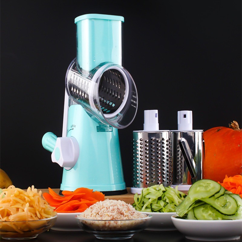 Vegetable Spiralizer 3-Blade – Easy Hand Crank Slicer with Suction, Ideal for Salads, Zoodles & Creative Vegetable Dishes