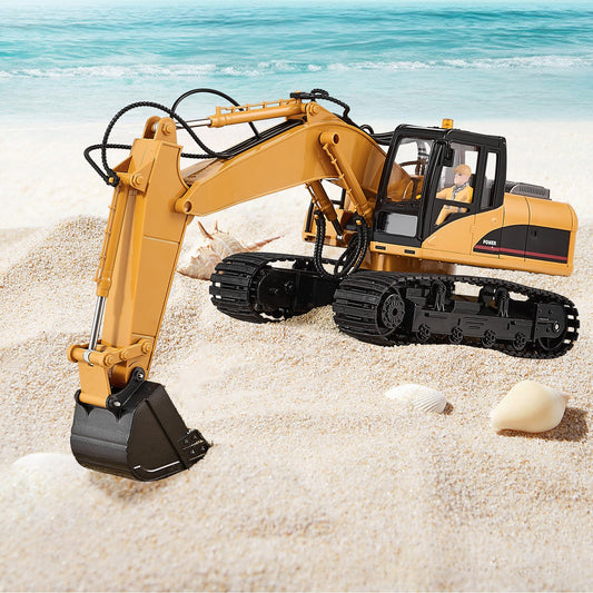 Remote Control Excavator Toy 15 Channel Scale RC Excavator Digger For Kids