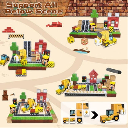 Magnetic Block Toy Engineering Set – 100PCS Creative Building Blocks | STEM Learning Construction Toy for Kids | Strong Magnet Educational Puzzle for Boys & Girls