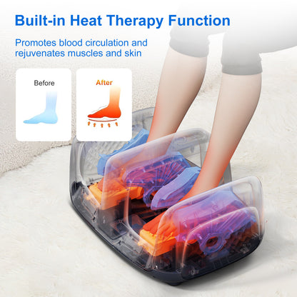 Foot Massager Automatic Kneading Heat Compression Calf And Sole Relaxation