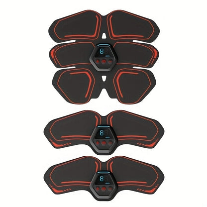 ABS Stimulator, Ab Trainer, EMS Muscle Stimulator LCD Screen Muscle Stimulator USB Rechargeable Por