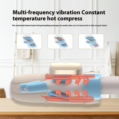 Hand Massage Instrument Warm Hot Compress Kneading Airbag Push Pressure