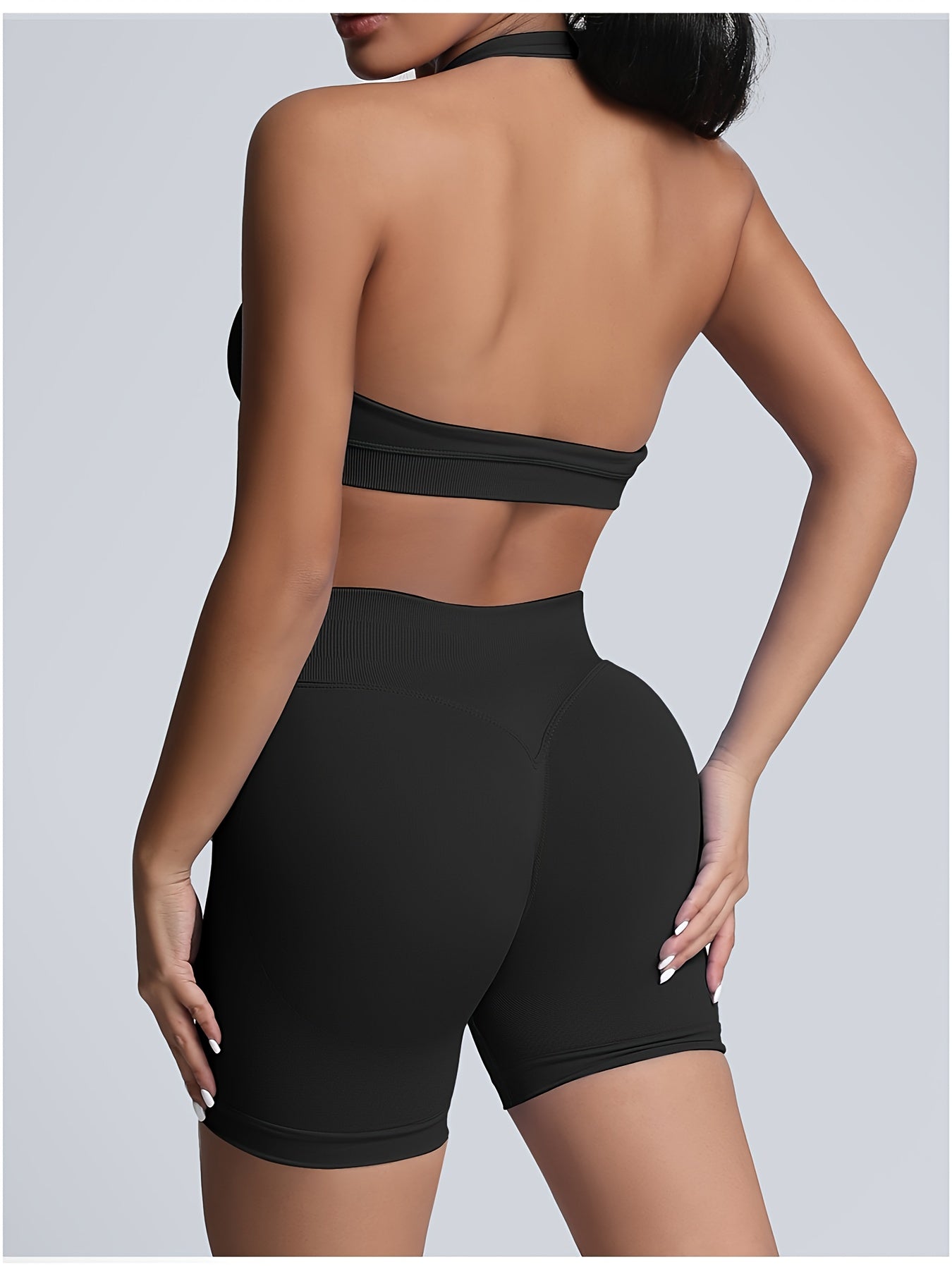 Women’s 3-Pack Activewear Set | Supportive Sports Bra with High-Waisted Shorts | Breathable Quick-Dry Yoga & Workout Outfit for Daily Training