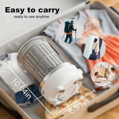 Portable Mini Washing Machine USB Rechargeable Travel Washer For Baby Clothes Underwear Socks Compact Foldable For RV Dorm Camping