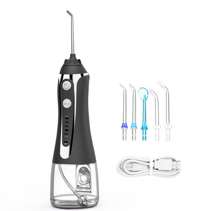 H2ofloss New Water Flosser for Teeth Cleaning, 260ML Portable Cordless Oral Irrigator with DIY Pressure Control, 5 Modes, IPX7 Waterproof Rechargeable Dental Water Jet for Home & Travel