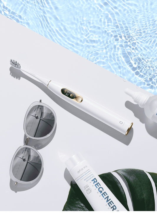 Oclean X Series Pro Elite, Next-Gen Sonic Toothbrush with Smart Features | 40,000 VPM Motor, 5 Modes, Timer & Portable Case | Perfect for Adults & Families