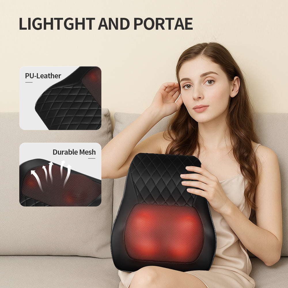Neck Pillow Massager With Heat 3 Speed Vibration Relaxing Neck Shoulder Back Support  Portable Comfort Pillow For Home Office Or Travel Black Didnt Place An Order On TikTok