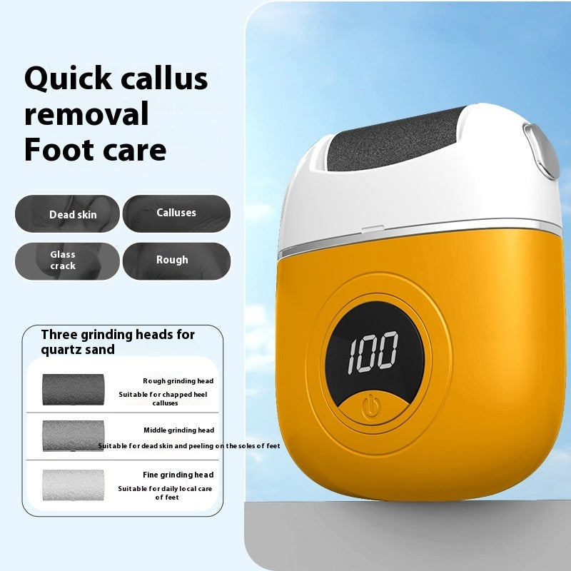 Electric Foot Grinder Pedicure Tool Rechargeable | Professional Callus Remover for Cracked Heels & Dead Skin | Cordless Foot Care Device for Smooth & Soft Feet