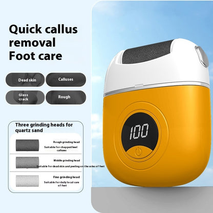 Electric Foot Grinder Pedicure Tool Rechargeable | Professional Callus Remover for Cracked Heels & Dead Skin | Cordless Foot Care Device for Smooth & Soft Feet