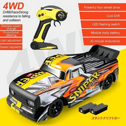 Scale 4WD High-Speed RC Racing Car – 30KM/H Fast Drift Remote Control Truck – 2.4Ghz RC Car for Kids & Adults – Durable Off-Road Performance, USA Model