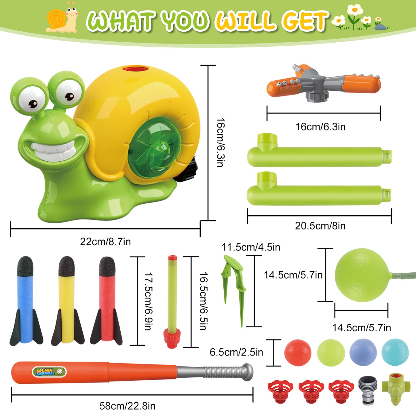 Water Sprinkler Toy For Kids Outdoor Water Toys For Yard Summer Lawn Pool Party Fun For Boys And Girls Water Toys For Kids Aged 3 And Above Yellow