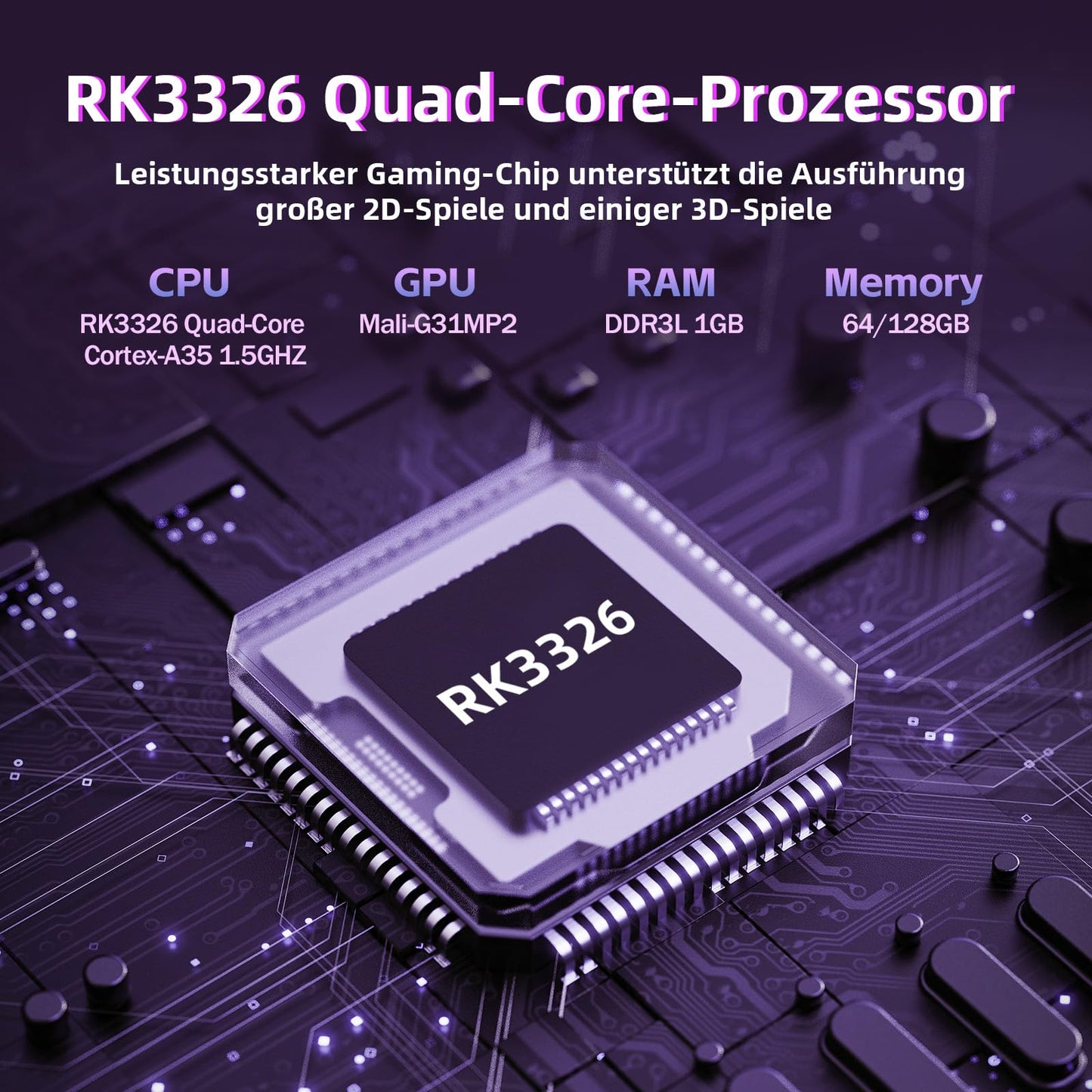 Retro Handheld Gaming Console with 4-Inch HD Display, Portable Arcade Game Player with 20K+ Preloaded Games, 10+ Emulator Support, Dual 3D Joystick Controls, Compact & Lightweight Design