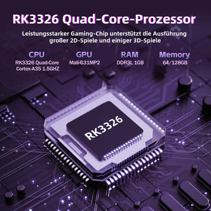 Retro Handheld Gaming Console with 4-Inch HD Display, Portable Arcade Game Player with 20K+ Preloaded Games, 10+ Emulator Support, Dual 3D Joystick Controls, Compact & Lightweight Design