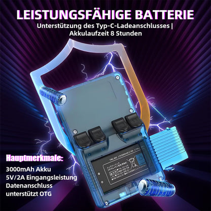 Retro Handheld Gaming Console with 4-Inch HD Display, Portable Arcade Game Player with 20K+ Preloaded Games, 10+ Emulator Support, Dual 3D Joystick Controls, Compact & Lightweight Design