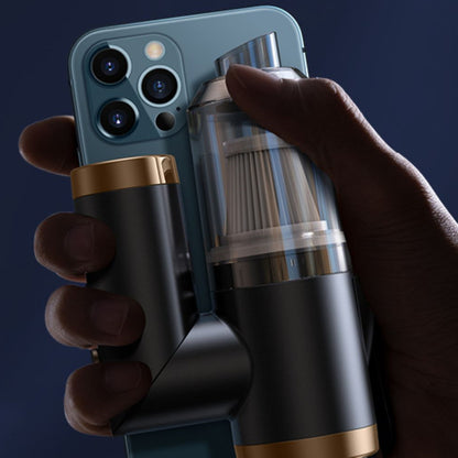 Handheld Cordless Vacuum Cleaner, 4-in-1 Wireless Rechargeable Mini Vacuum & Air Duster, 15000PA Strong Suction with LED Light for Car, Home & Office