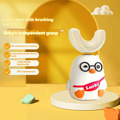 Children's Electric Toothbrush U-shaped Soft Bristle Cleaning Tool