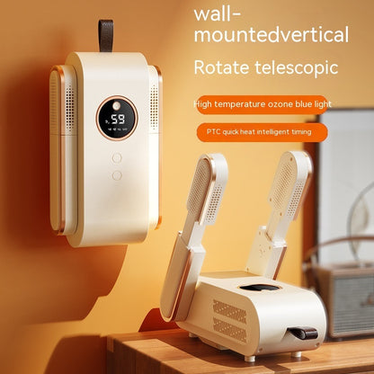 Intelligent Heat & Sterilization System] Electric Shoe Dryer and Deodorizer – Fast Drying Boot Warmer with Adjustable Timer, UV Sanitization, Compact Folding Design, Quiet Operation