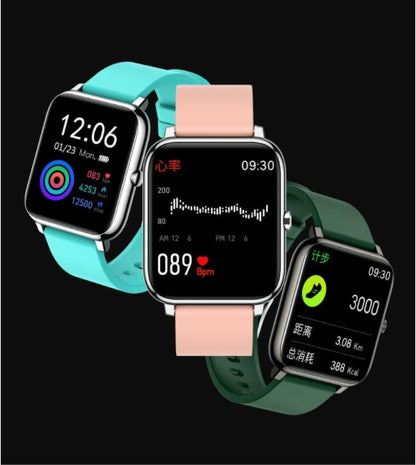 Popglory P22 Smart Watch – Health & Fitness Tracker with Heart Rate, Blood Pressure, SpO₂, Sleep Monitor, 7 Sports Modes, IP67 Waterproof, 1.4" Touchscreen, Compatible with iOS & Android