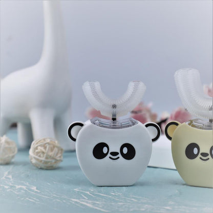 Kids Sonic U-Shaped Electric Toothbrush, Automatic High-Frequency Toothbrush for Ages 3–16, Gentle Gum Care, USB Rechargeable, Easy One-Button Control,