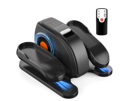 Under-Desk Elliptical Machine for Home & Office | Quiet Seated Pedal Exerciser with Adjustable Resistance | Compact Electric Leg Trainer for Seniors & Desk Workers