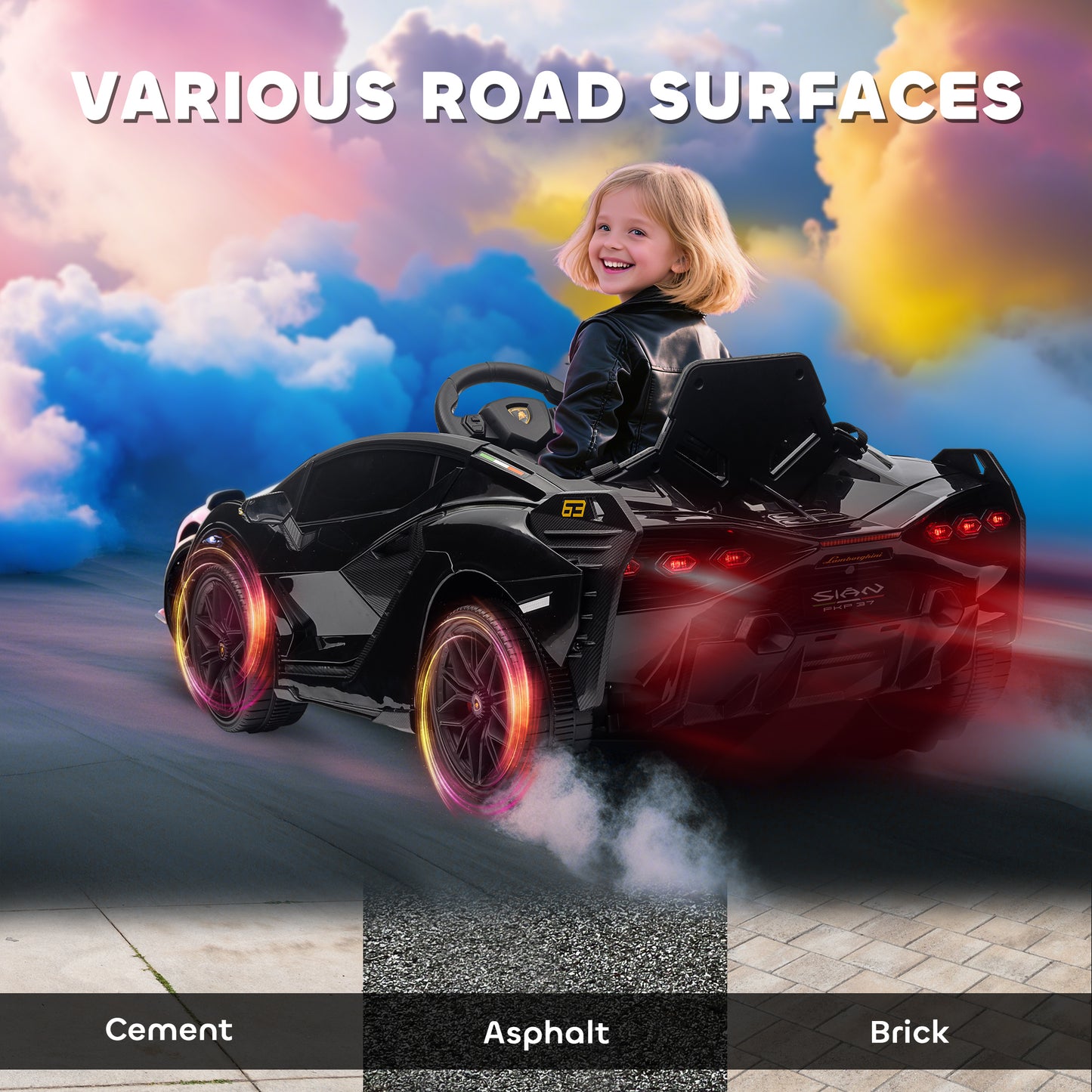 Lamborghini SIAN Kids Electric Ride-On Car with Remote Control – Luxury Licensed Sports Car for Boys & Girls