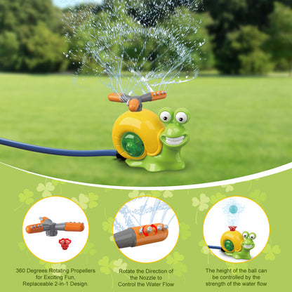 Water Sprinkler Toy For Kids Outdoor Water Toys For Yard Summer Lawn Pool Party Fun For Boys And Girls Water Toys For Kids Aged 3 And Above Yellow