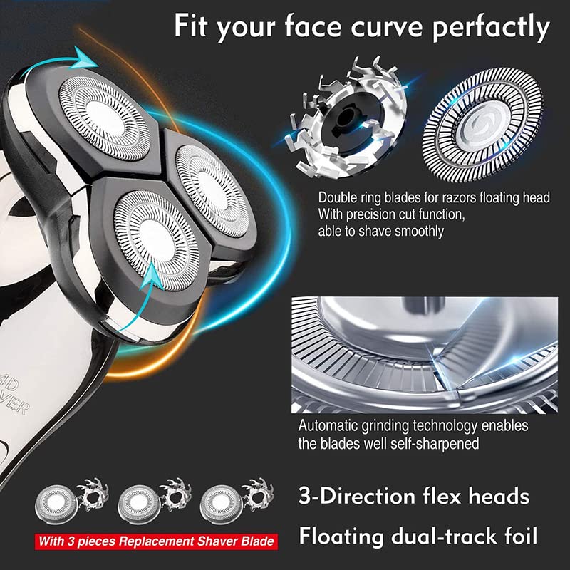 ZOZEN  Men’s Body Wash Razor Kit: Electric Shaver with Built-In Cleanser – Deep Cleansing & Smooth Shave System, Waterproof Rechargeable Grooming Tool