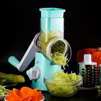 Vegetable Spiralizer 3-Blade – Easy Hand Crank Slicer with Suction, Ideal for Salads, Zoodles & Creative Vegetable Dishes