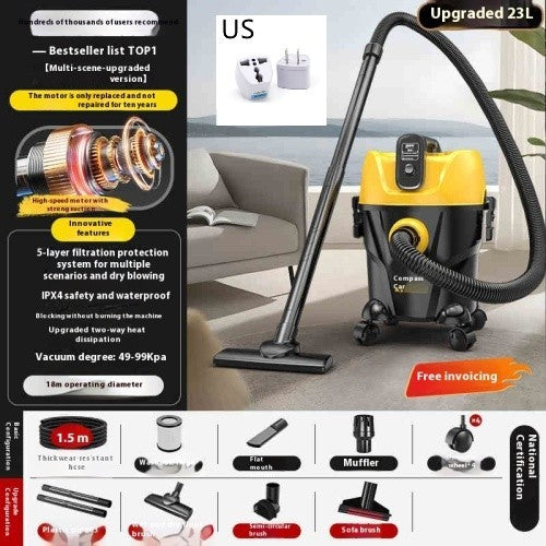 Household Vacuum Cleaner With High Suction Power