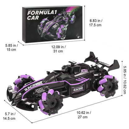 Formula-1 Style Full Drift Racing Car Toy with Dual Control Modes, Gesture-Sensing Hand Controller & 2.4GHz Remote, High-Speed RC Car for Kids and Adults