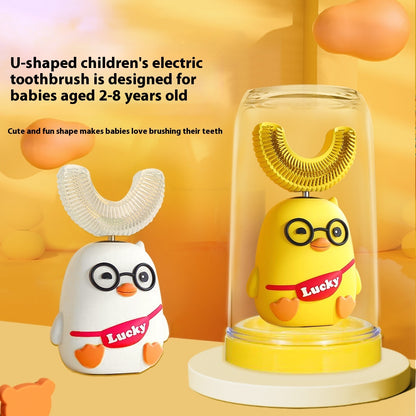 Children's Electric Toothbrush U-shaped Soft Bristle Cleaning Tool