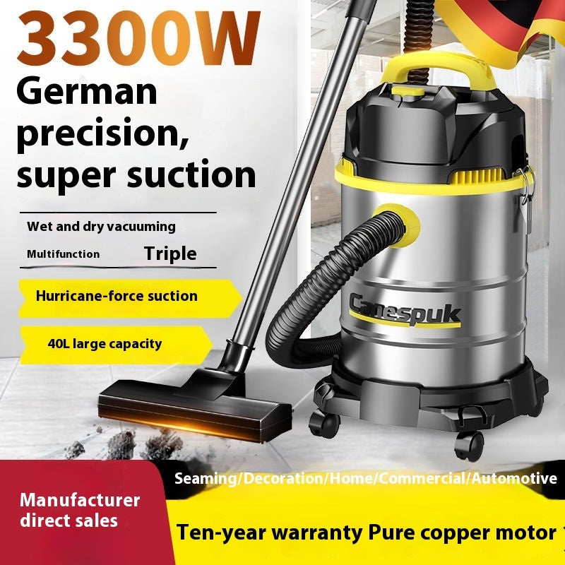 Household Large Suction Wet And Dry Powerful High-power Vacuum Cleaner