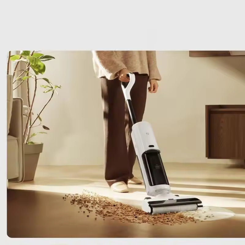 Floor Scrubber with 4 Mop Pads, Spin Mop for Deep Cleaning, 30s Heat-Up, 550ml Water Tank, Suitable for Hardwood, Tile & Laminate Floors